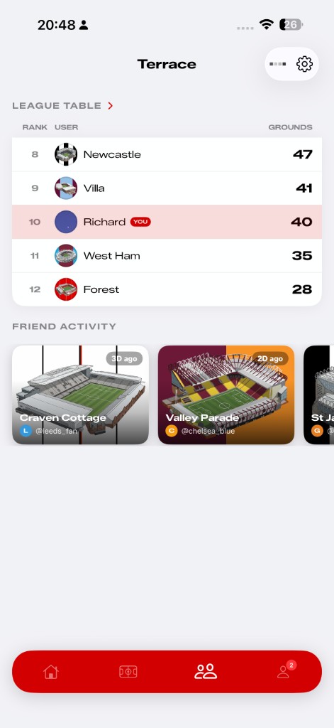 Nudge app screen 3